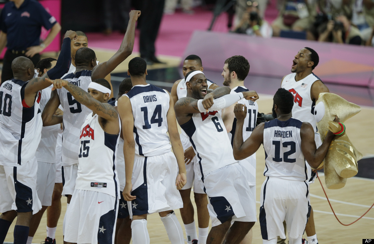 Team Usa Olympic Basketball Sneakers Gold Medal Game 40