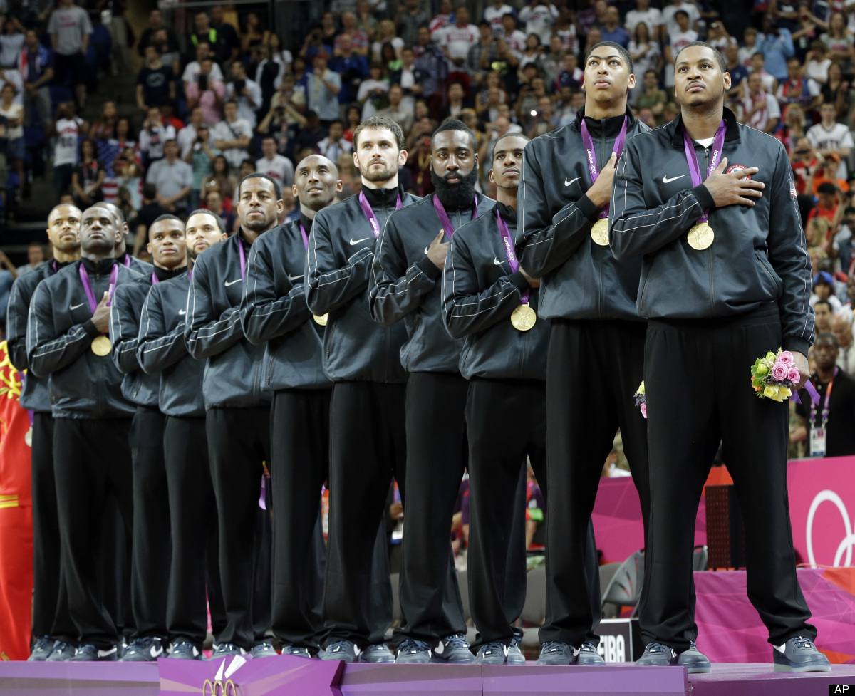 Team Usa Olympic Basketball Sneakers Gold Medal Game 45