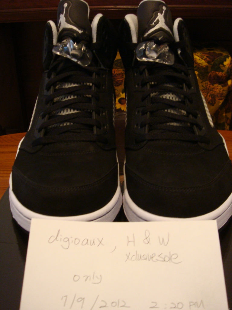 Air Jordan V Black White Unreleased Sample 08
