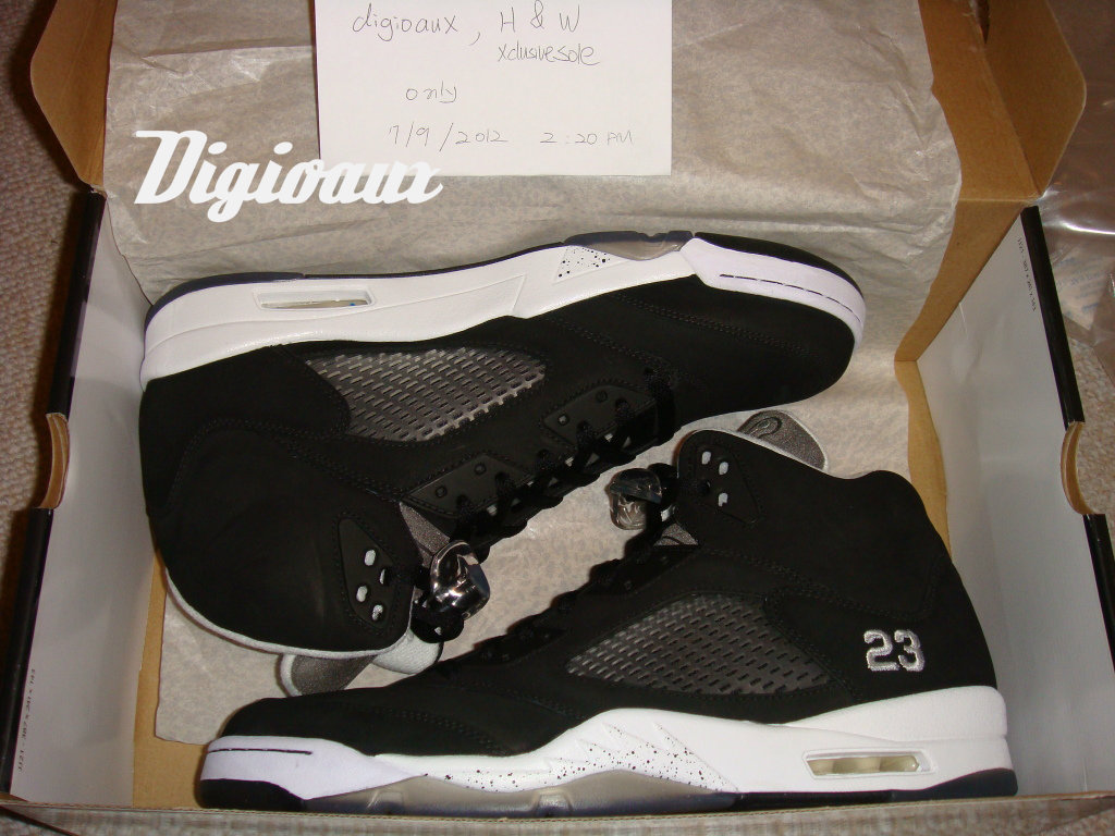 Air Jordan V Black White Unreleased Sample 10
