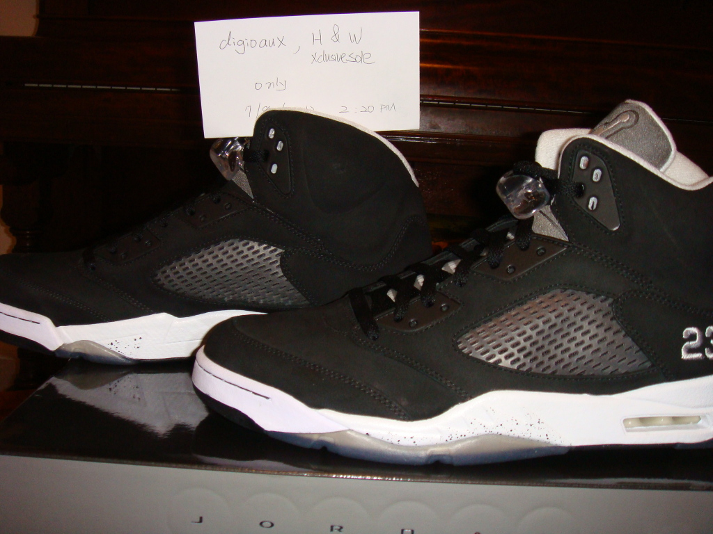 Air Jordan V Black White Unreleased Sample 12