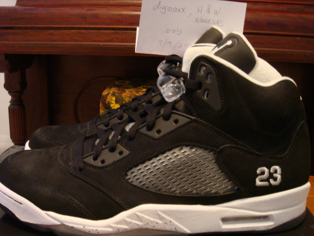 Air Jordan V Black White Unreleased Sample 14