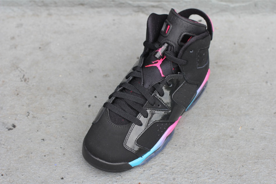 Air Jordan Vi Gs Pink Flash Marina Blue Available 2