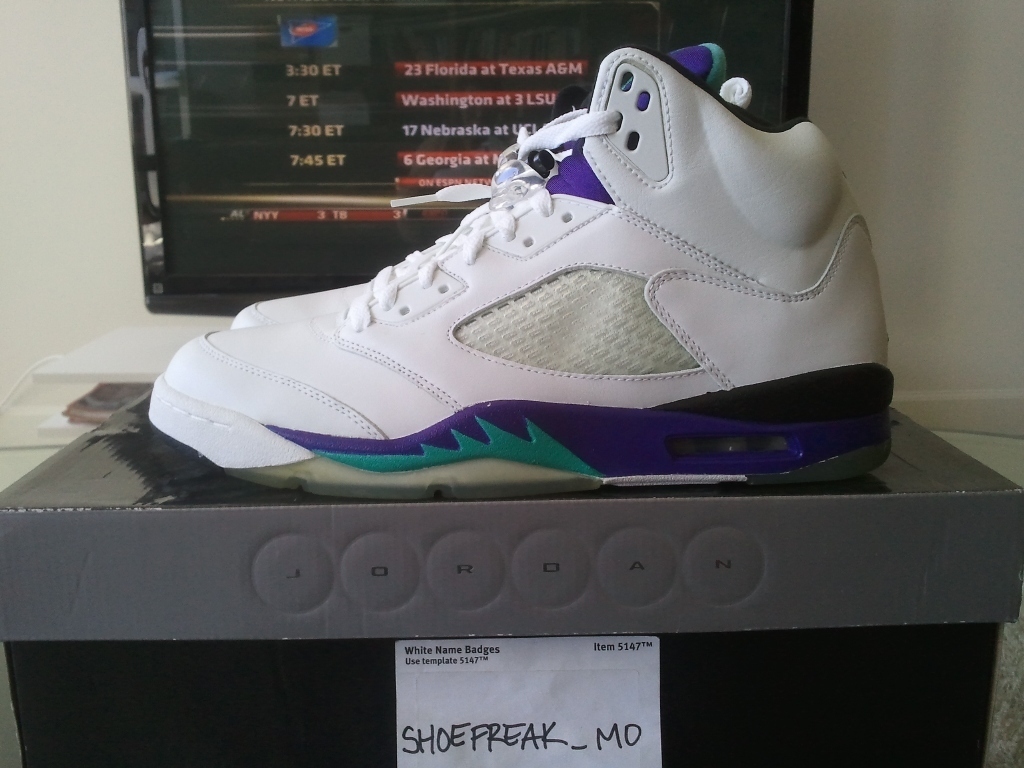 Grape Air Jordan V Ebay 08
