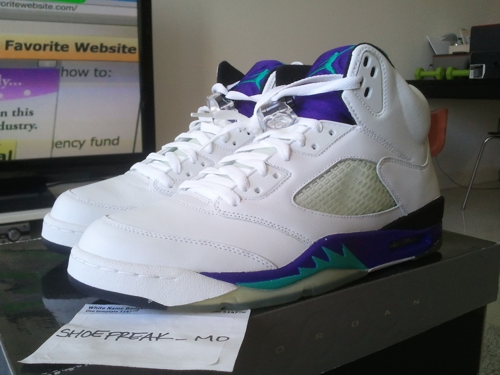 Grape Air Jordan V Ebay 10