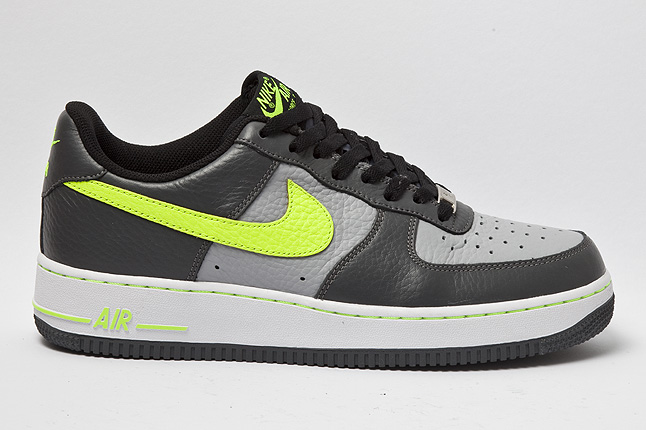 Nike Air Force 1 Low Grey Black Volt 1