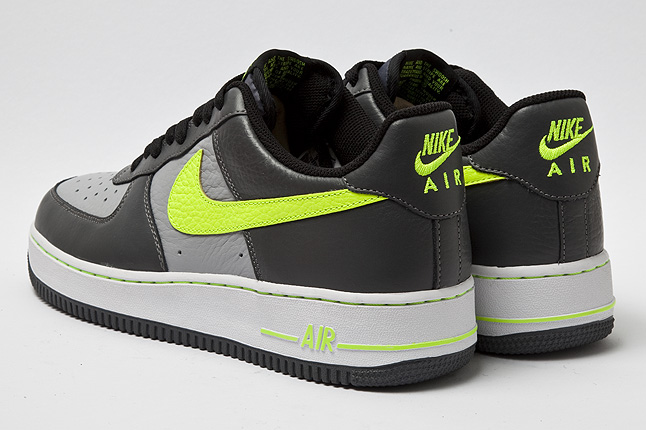 Nike Air Force 1 Low Grey Black Volt 3