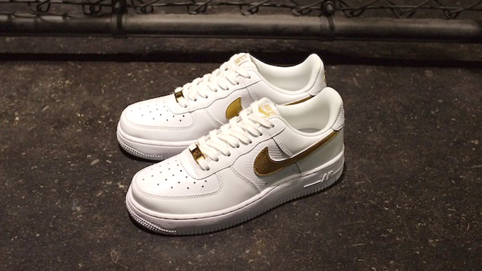 Nike Air Force 1 Low White Metallic Gold 1