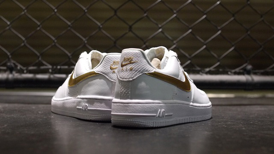Nike Air Force 1 Low White Metallic Gold 2