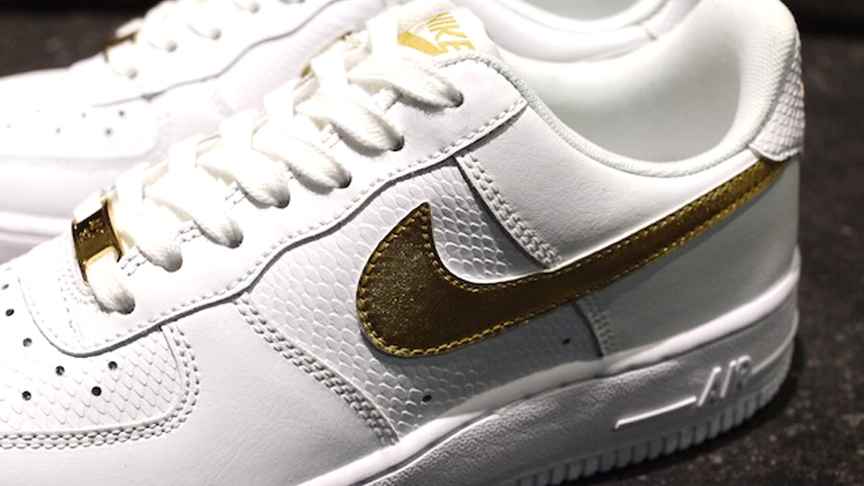 Nike Air Force 1 Low White Metallic Gold 4
