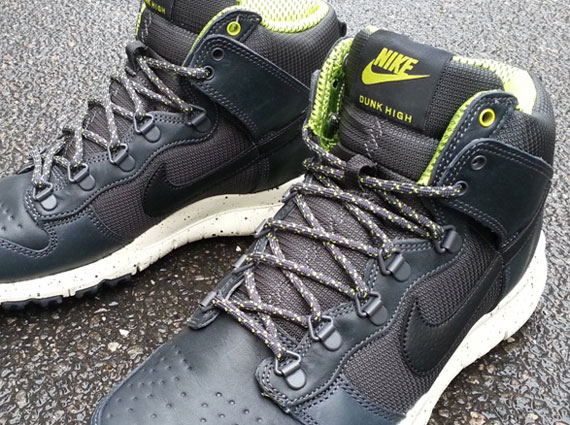 Nike Dunk High OMS - Anthracite - Atomic Green