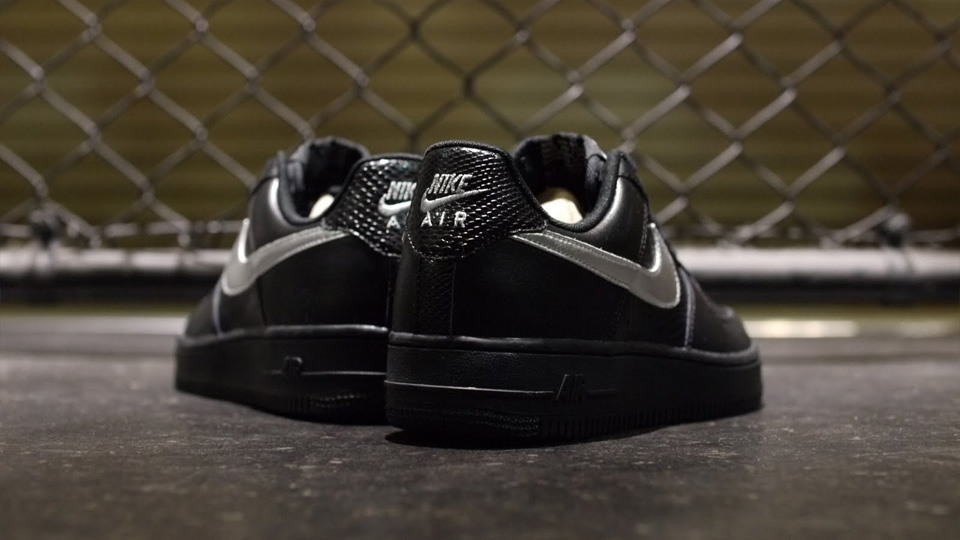 Nike Wmns Air Force 1 Low Black Silver 2