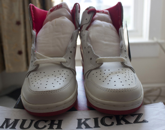 White Metallic Red Jordan 1 4