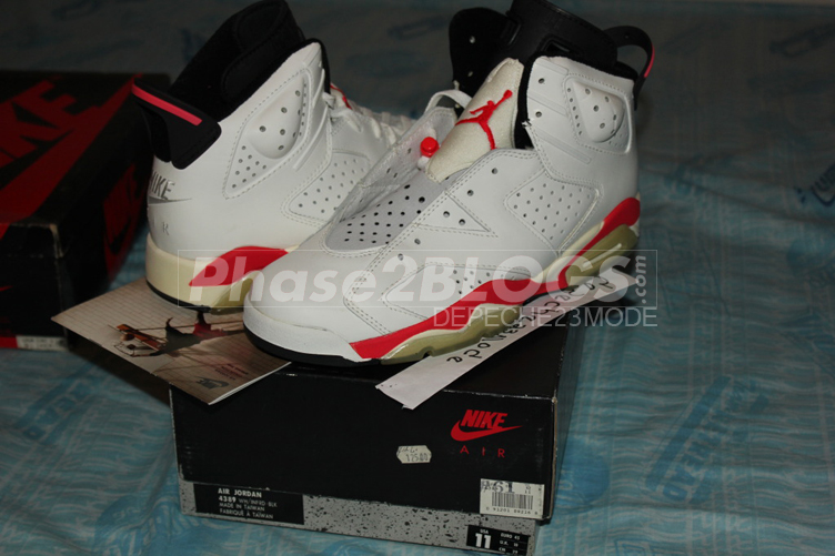 Air Jordan Vi White Infrared Original