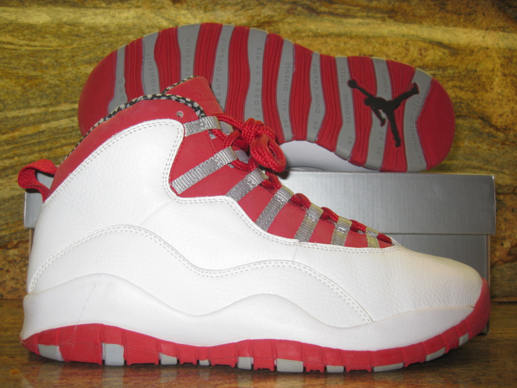 Air Jordan X White Varsity Red Unreleased Sample 06