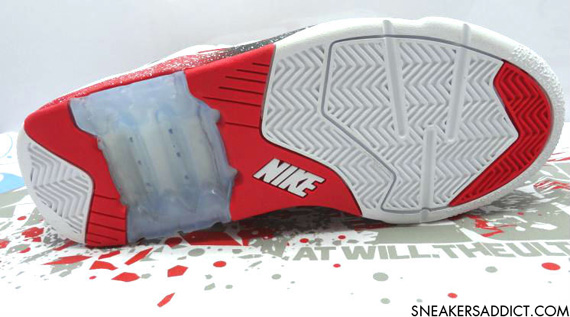 Nike Air Force 180 Mid White Red Black 1