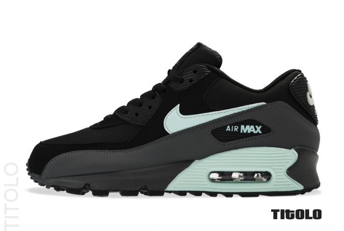 Nike Air Max 90 Essential Black Mint Candy Dark Grey 1
