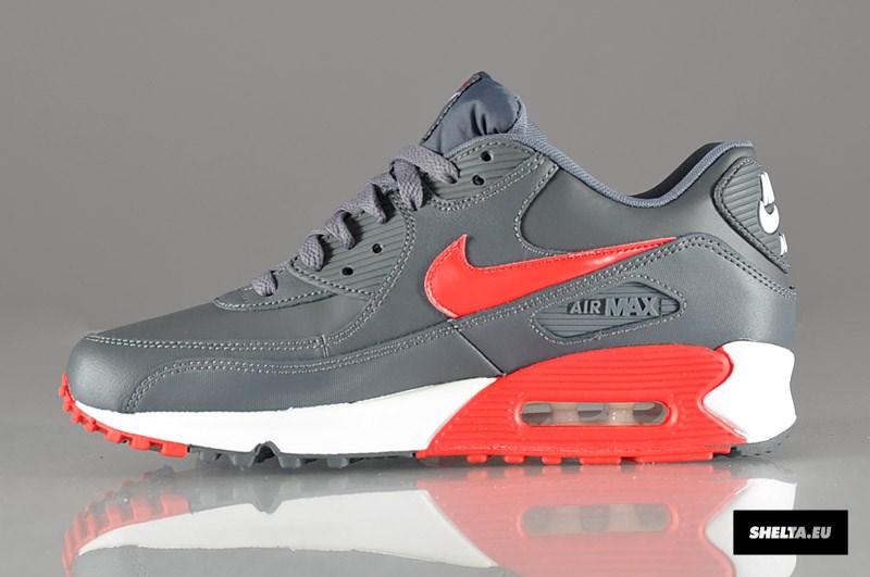 Nike Air Max 90 Essential Dark Grey University Red White 2