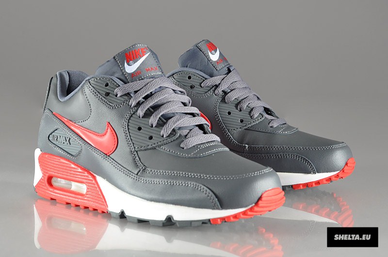 Nike Air Max 90 Essential Dark Grey University Red White 3