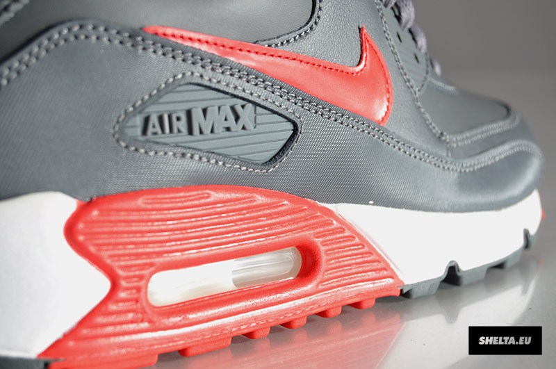 Nike Air Max 90 Essential Dark Grey University Red White 8