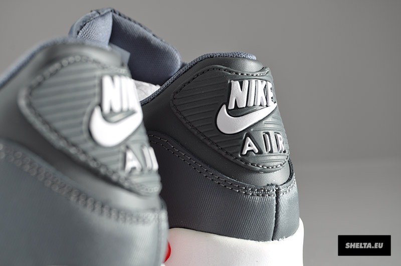 Nike Air Max 90 Essential Dark Grey University Red White 9