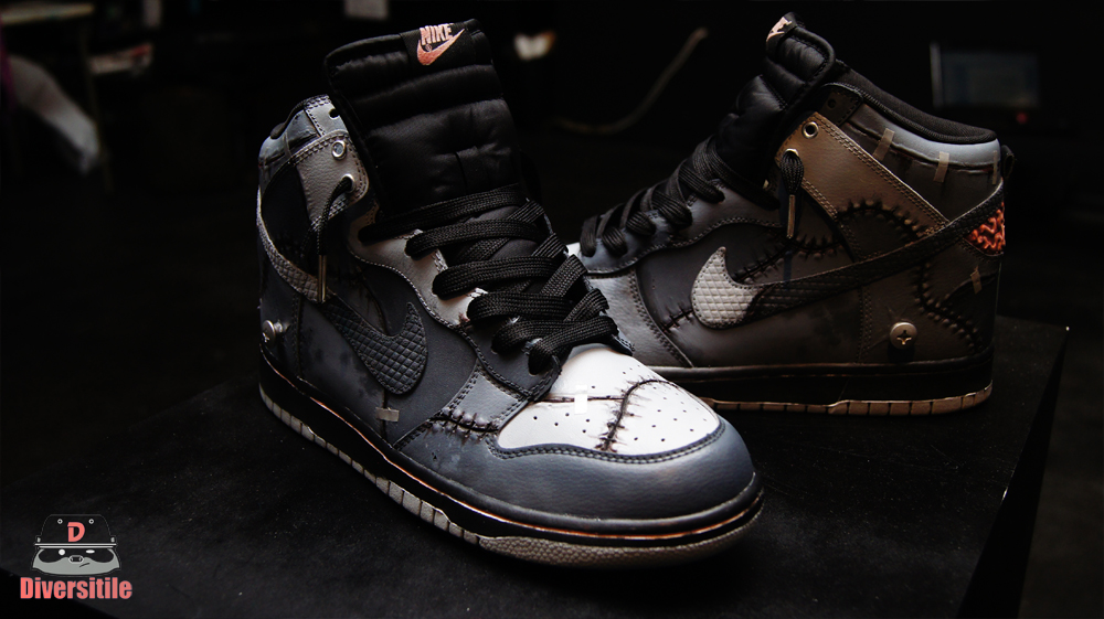 Nike Dunk High Its Alive Customs By Diversitile 1