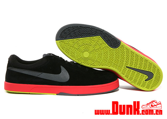 Nike Eric Koston Black Dark Grey Sunburst Atomic Green 5