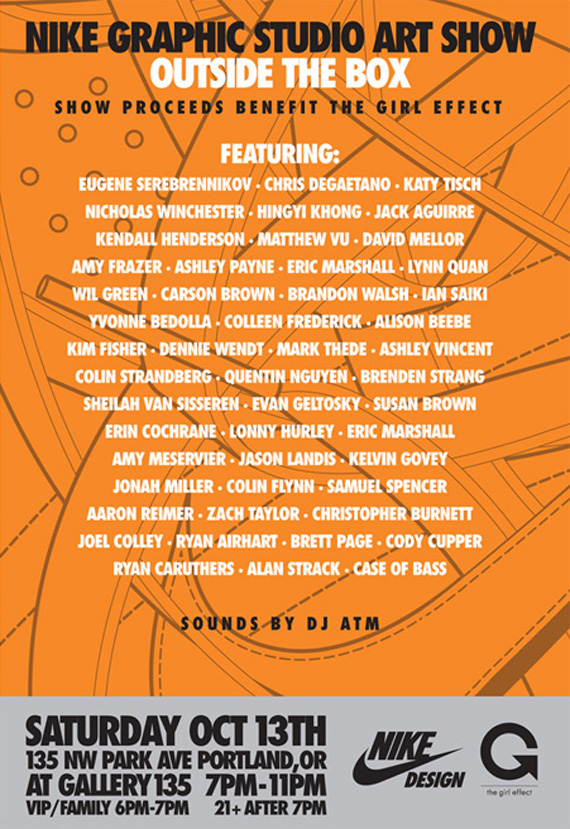 Nike Graphic Studio Art Show October 13 1