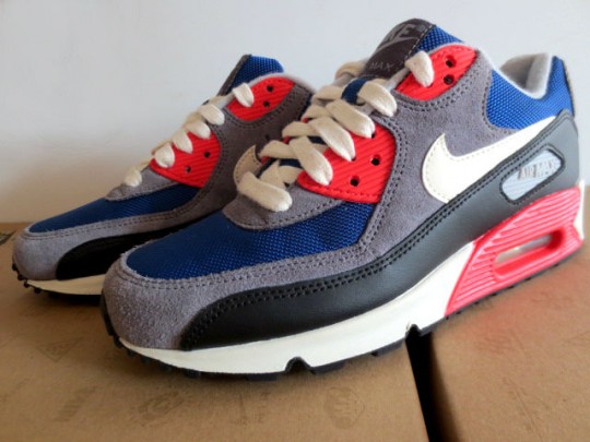 Nike Wmns Air Max 90 Royal Red Grey 5