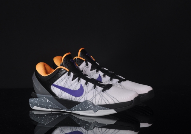 Nike Zoom Kobe Vii White Court Purple Black University Gold Available 2