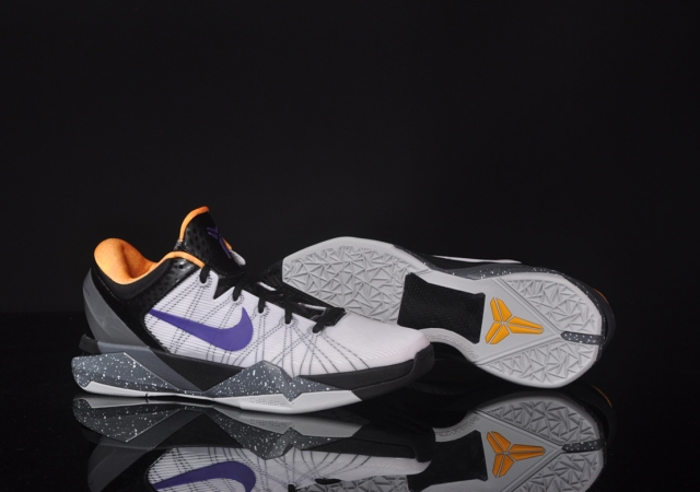 Nike Zoom Kobe Vii White Court Purple Black University Gold Available 5