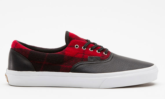 Vans Era Flannel Red Black 4