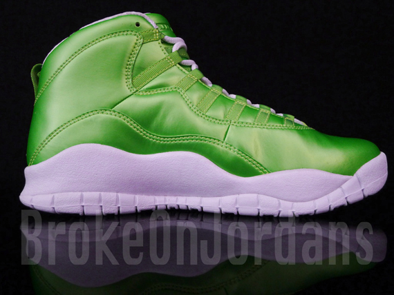 Air Jordan X Rainbow Green 0