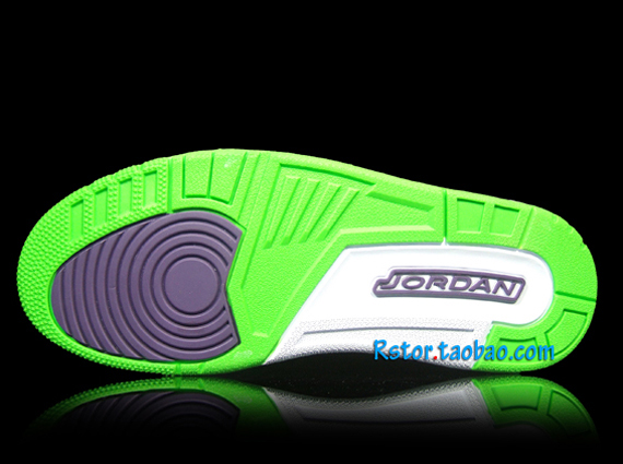 Black Neon Purple Jordan Iii 12