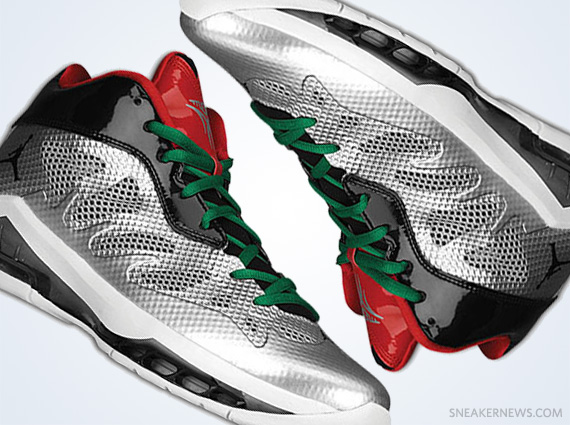 Jordan Melo M8 Advance Silver Black Green Red 2