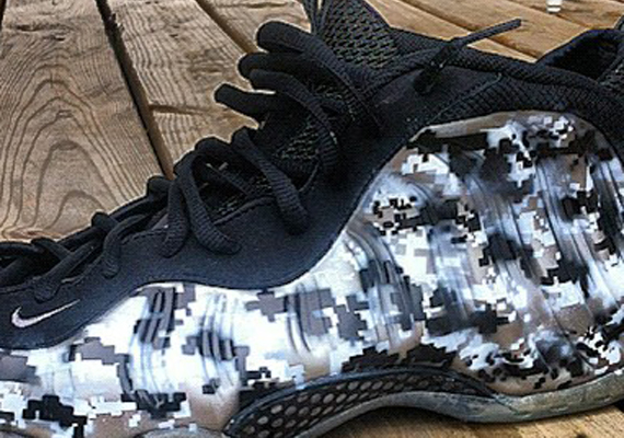 Nike Air Foamposite One "Digi-Camo" Customs by Kickasso Kustom