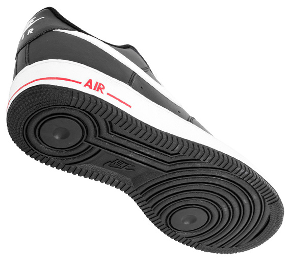 Nike Air Force 1 Low Black White Red February 2013 4