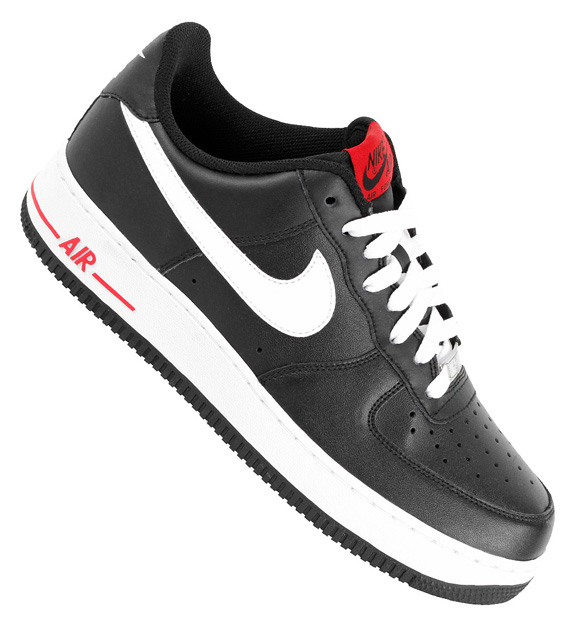 Nike Air Force 1 Low Black White Red February 2013 5