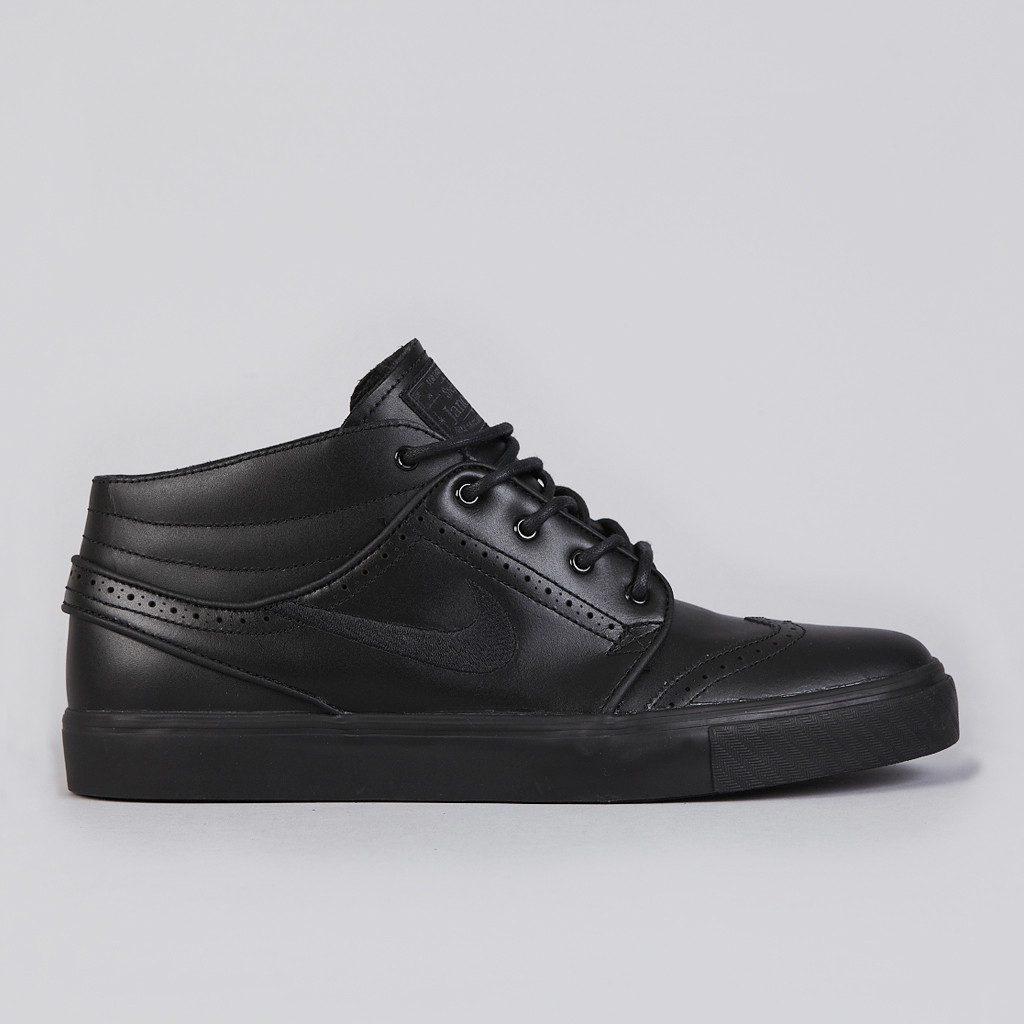 Nike Zoom Stefan Janoski Mid Premium Black Wingtip Available 1
