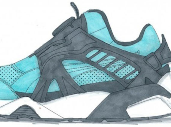 Ronnie Fieg x Puma Disc Blaze “Cove” – Sketch Preview