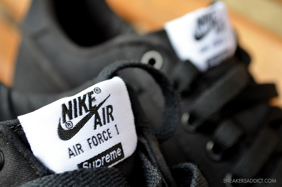 Supreme X Nike Air Force 1 Black 9
