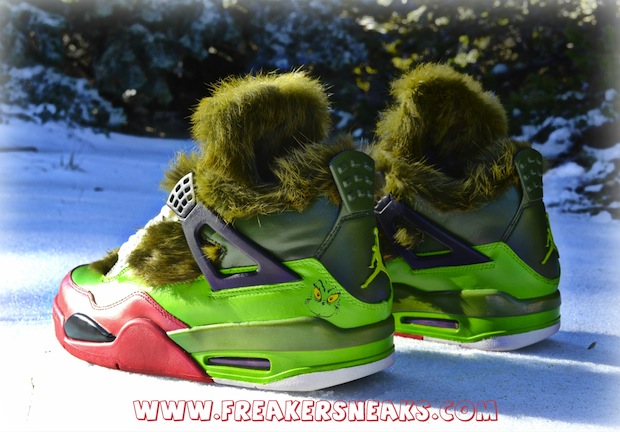 Air Jordan Iv The Grinch Customs 02