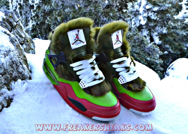 Air Jordan Iv The Grinch Customs 04