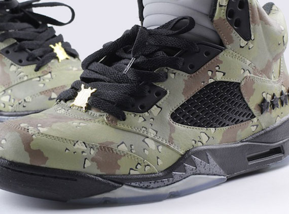 Air Jordan V “Desert Storm” Customs by El Cappy and Joe Venuto