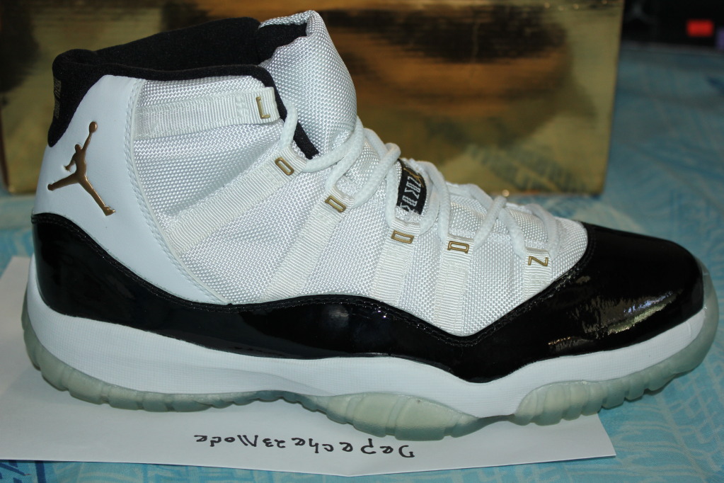 Air Jordan Xi Dmp Gold Eyelets Samples 20