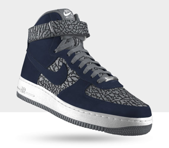 Nike Air Force 1 Id Premium Elephant Print Options January 2013 1