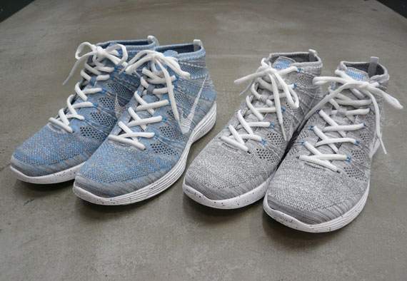 Nike Lunar Flyknit Chukka Htm Blue Glow Light Charcoal
