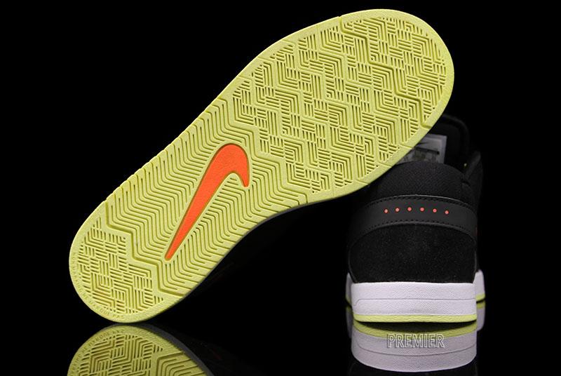 Nike Paul Rodriguez 6 Gs Black Total Crimson Electric Yellow 3