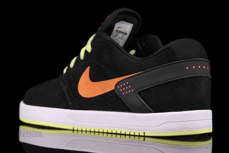 Nike Paul Rodriguez 6 Gs Black Total Crimson Electric Yellow 5