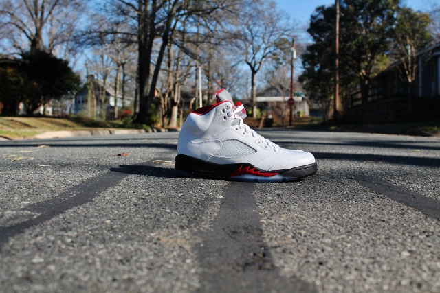 Air Jordan V White Fire Red Black Arriving At Retailers 3